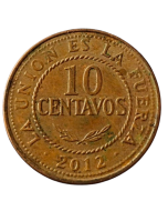 Bolívia 10 centavos 2012