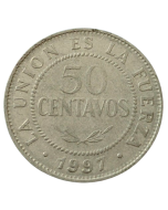 Bolívia 50 centavos 1997