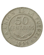 Bolívia 50 centavos 1991