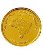 Vitória Régia - Dia Mundial do Meio Ambiente 1992- Barra de 5 gramos (Ouro 999)