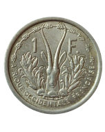 África Ocidental Francesa 1 Franco 1948