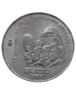 México 200 Pesos 1985 - 75° Aniversário da Revolução Mexicana
