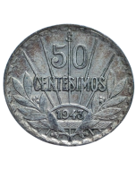 Uruguai 50 Centésimos 1943 (Prata)