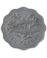 Bahamas 10 cents 1987