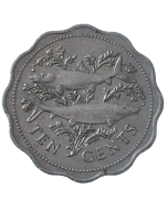 Bahamas 10 cents 1989