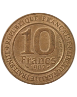 França 10 Francos 1987 - Milênio da dinastia Capetiana