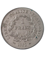 França 1 franco 1992 - 200º Aniversário - República Francesa