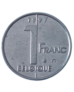 Bélgica 1 franco 1997 - Legenda em francês