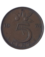 Holanda 5 Cents 1974