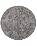 Bolívia 5 centavos 1909
