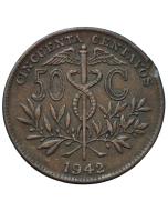 Bolívia 50 Centavos 1942