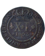 Brasil 40 réis 1803 - 48 Pérolas / Coroa Baixa