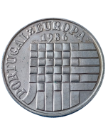 Portugal 25 Escudos 1986 - Entrada no mercado comum europeu