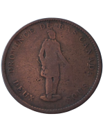 Províncias Canadenses - Baixo Canadá 1 Penny 1837 (City Bank)