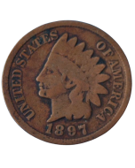 Estados Unidos 1 Cent 1897 - Cabeça de Índio