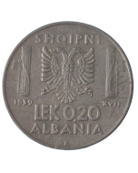 Albânia 0,2 Lek 1939 - Ocupação italiana