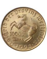 Província prussiana da Vestfália 10000 Mark 1923 - Freiherr vom Stein  (Notgeld)