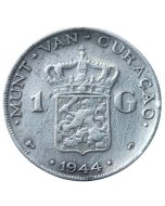 Curaçao 1 Gulden 1944 - Prata
