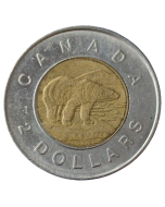 Canadá 2 Dólares 1996