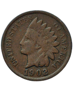 Estados Unidos 1 Cent 1902 - Cabeça de Índio