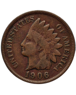 Estados Unidos 1 Cent 1906 - Cabeça de Índio