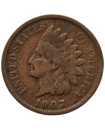 Estados Unidos 1 Cent 1907 - Cabeça de Índio