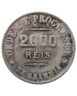 Brasil 2000 Réis 1911- Prata
