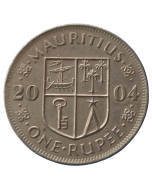 Maurício 1 Rúpia 2004