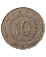 Iugoslávia 10 Dinara 1977