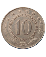 Iugoslávia 10 Dinara 1978