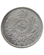Brasil 200 Réis 1868 - Prata