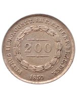 Brasil 200 Réis 1859 - Pérolas 
