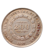 Brasil 200 Réis 1859 - Espinhoss