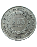 Brasil 200 Réis 1858 - Espinhos