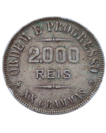 Brasil 2000 Réis 1907 -  Prata