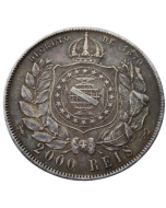 Brasil 2000 Réis 1888 - Prata