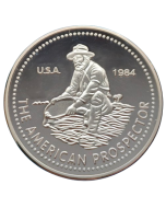 Estados Unidos 1984 - Garimpo do Ouro -  Onça de Prata (0,999)