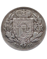 Liechtenstein 1 Coroa 1900 - Prata