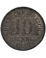 Alemanha 10 Pfennig 1920