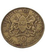 Quênia 10 Cents 1969