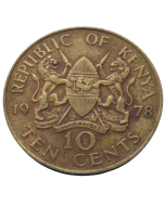 Quênia 10 Cents 1978