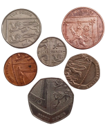 Reino Unido - Escudo Britânico MBC (Set com 6 moedas)