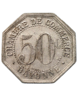 Comuna de Baiona (Departamento dos Pirenéus Atlânticos) 50 centavos 1920  - Notgeld francês