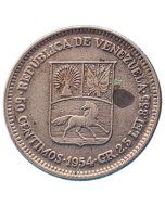 Venezuela 50 Centavos 1954 - Prata