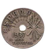 Espanha 25 Cêntimos 1937