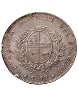 Uruguai 1 Peso 1917 - Prata