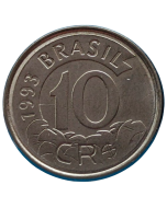 Brasi 10 cruzeiros reais 1993 - Tamanduá
