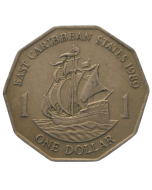 Caribe oriental 1 Dólar 1989