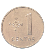 Lituânia 1 Centas 1991