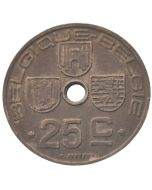 Bélgica 25 cents 1946